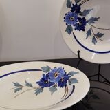 3 anciennes assiettes Sarreguemines