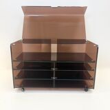 Hi-fi furniture "Roche Bobois" plexiglass, 1970s