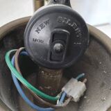 80s Vintage Adjustable Height Pull Cord Pendant Light