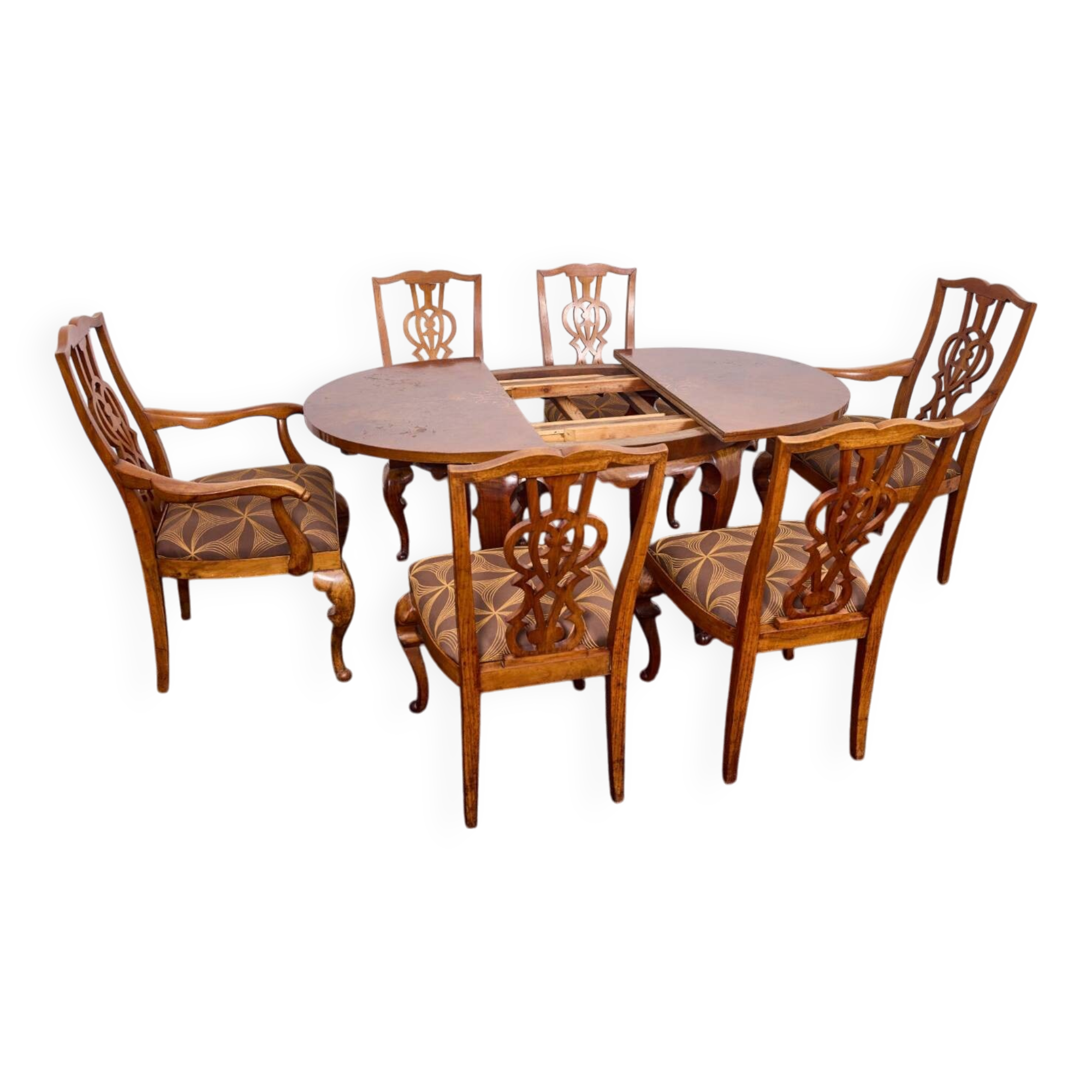 Lajos Kozma, ensemble de 7 pièces baroques Art Déco par Budapest Werkstatten 1920