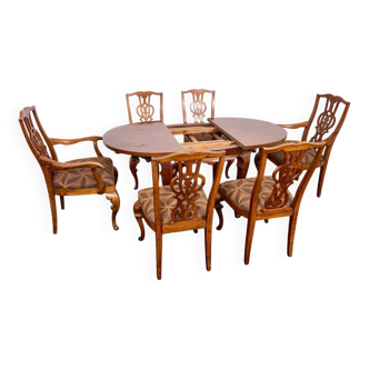 Lajos Kozma, ensemble de 7 pièces baroques Art Déco par Budapest Werkstatten 1920