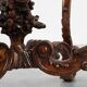 Napoleon III style Carved Walnut side table with Bluestone top, France ca.