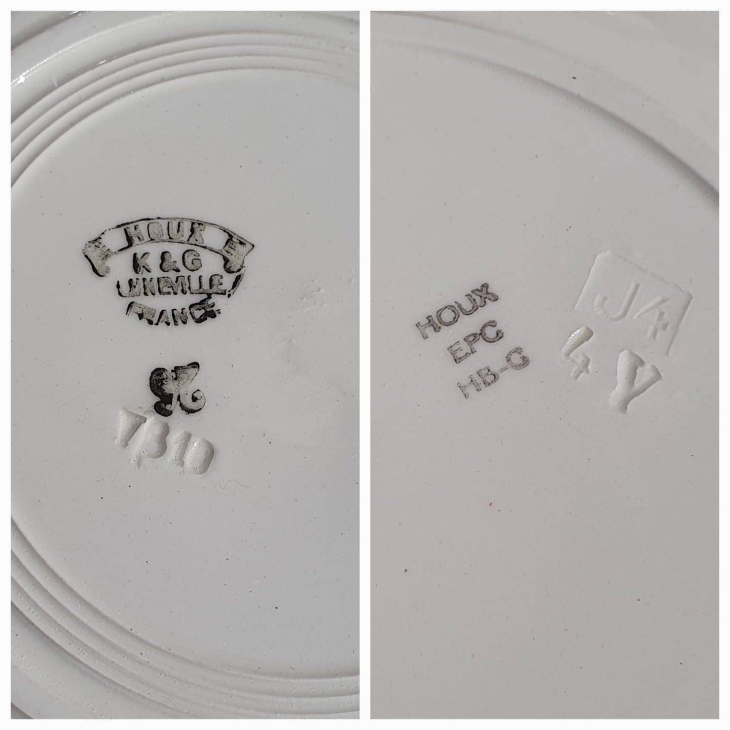 Lunéville holly plates