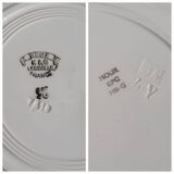 Assiettes lunéville houx
