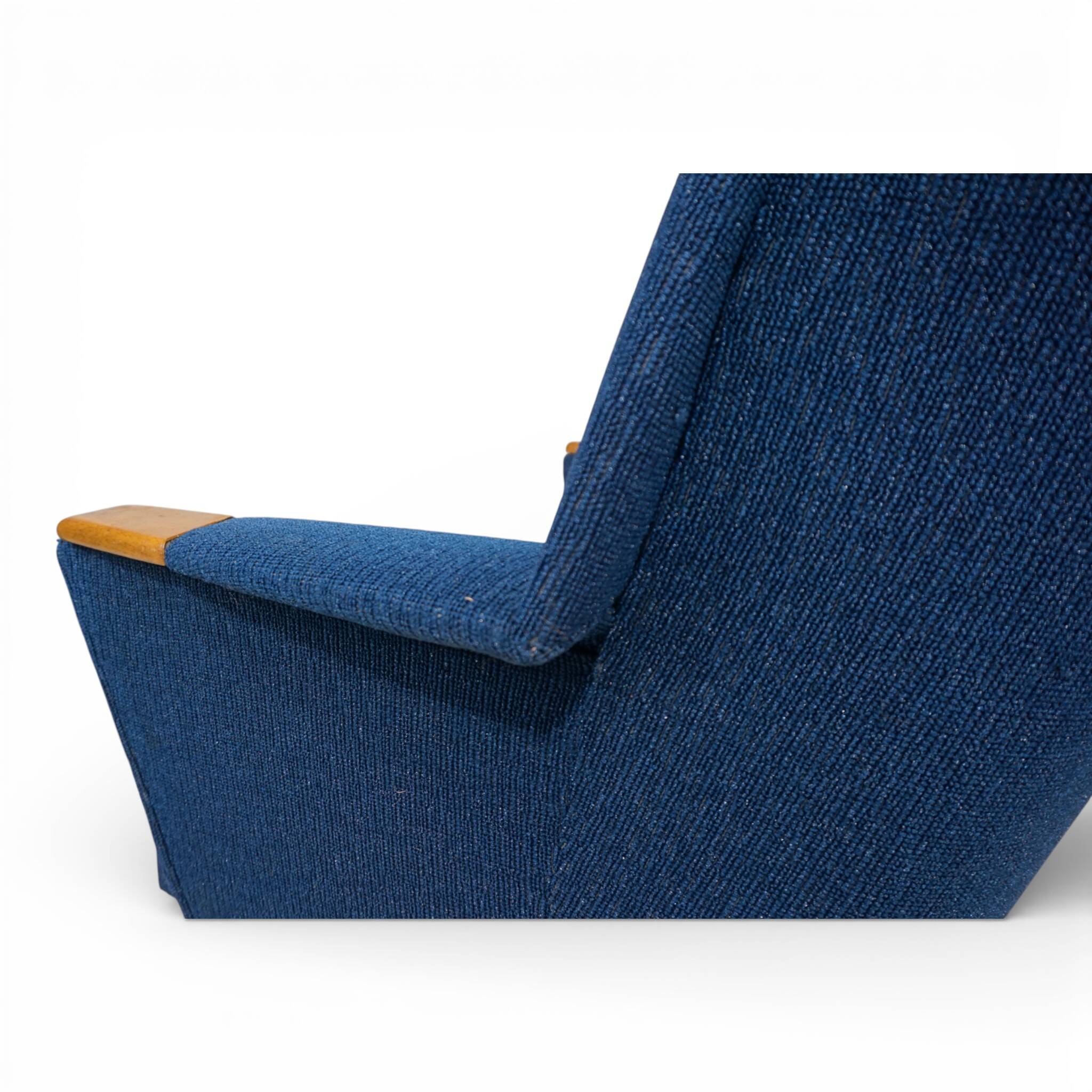 Blue cocktail chair MCM, 1950