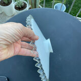 White opaline pendant light