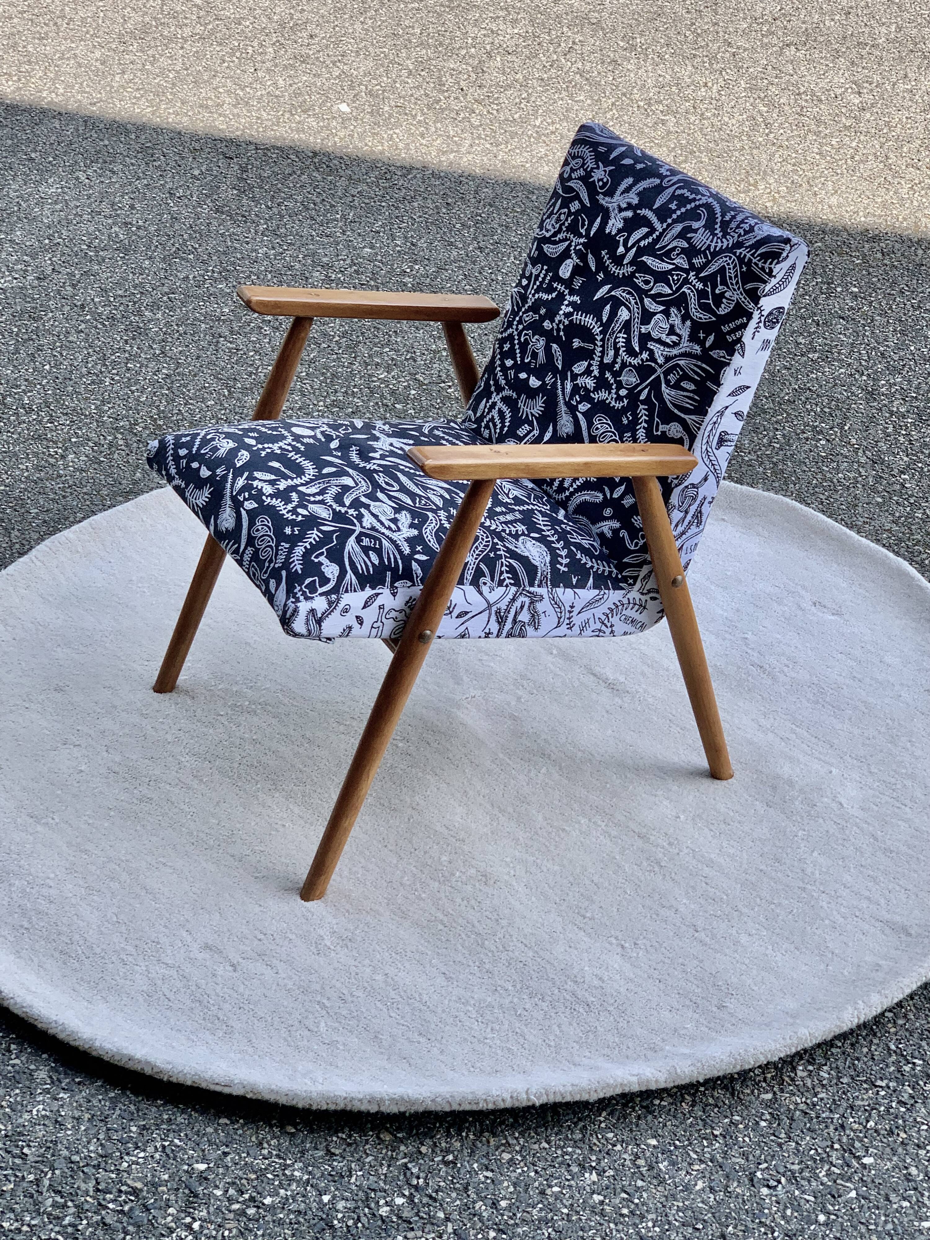 Scandinavian armchair by Tina Schwigebel