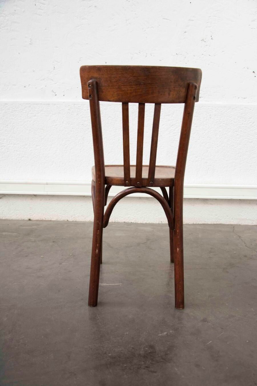 Series of 4 baumann bistro chairs