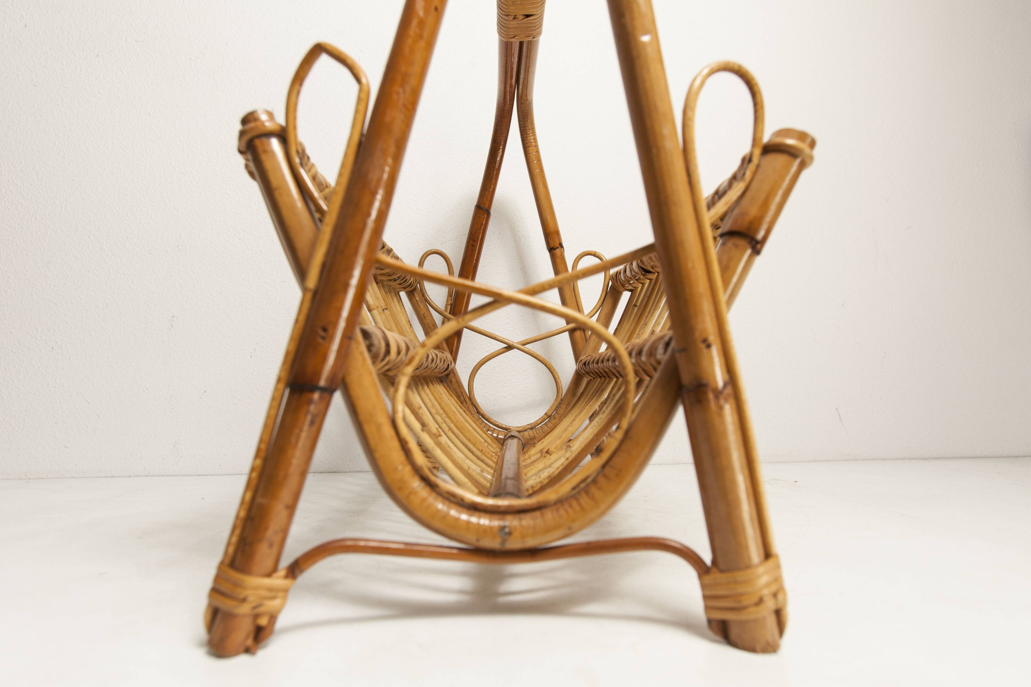 Bamboo magazine rack 1960