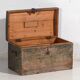 Small antique chest in green tones (c.1920) #78