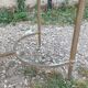 Antique vintage coffee table with marble top