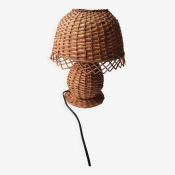 Vintage wicker lamp