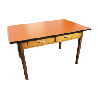 Vintage farm table formica and wood