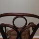 Canned armchair in curved wood signed J.Kohn