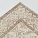 7x10 Floral Cream & Brown Vintage Rug, 212x317Cm
