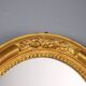 Antique gilded wooden mirror with glass, Italy, 20th century