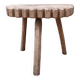 Sculptural brutalist stool, vintage side table, 1950s.
