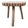Sculptural brutalist stool, vintage side table, 1950s.