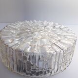 Old ceiling light / wall light - molded glass - 1970