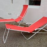 Pair of 60s sunbeds