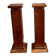 Paire de colonnes / sellettes Art Déco en palissandre  et chrome