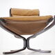 Sigurd Ressell Pair of Falcon Chairs Leather by Vatne Møbler Norway