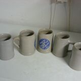 Munich glazed stoneware beer mugs 0.5 L