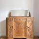 Art Deco oak sideboard with mirror (removable)