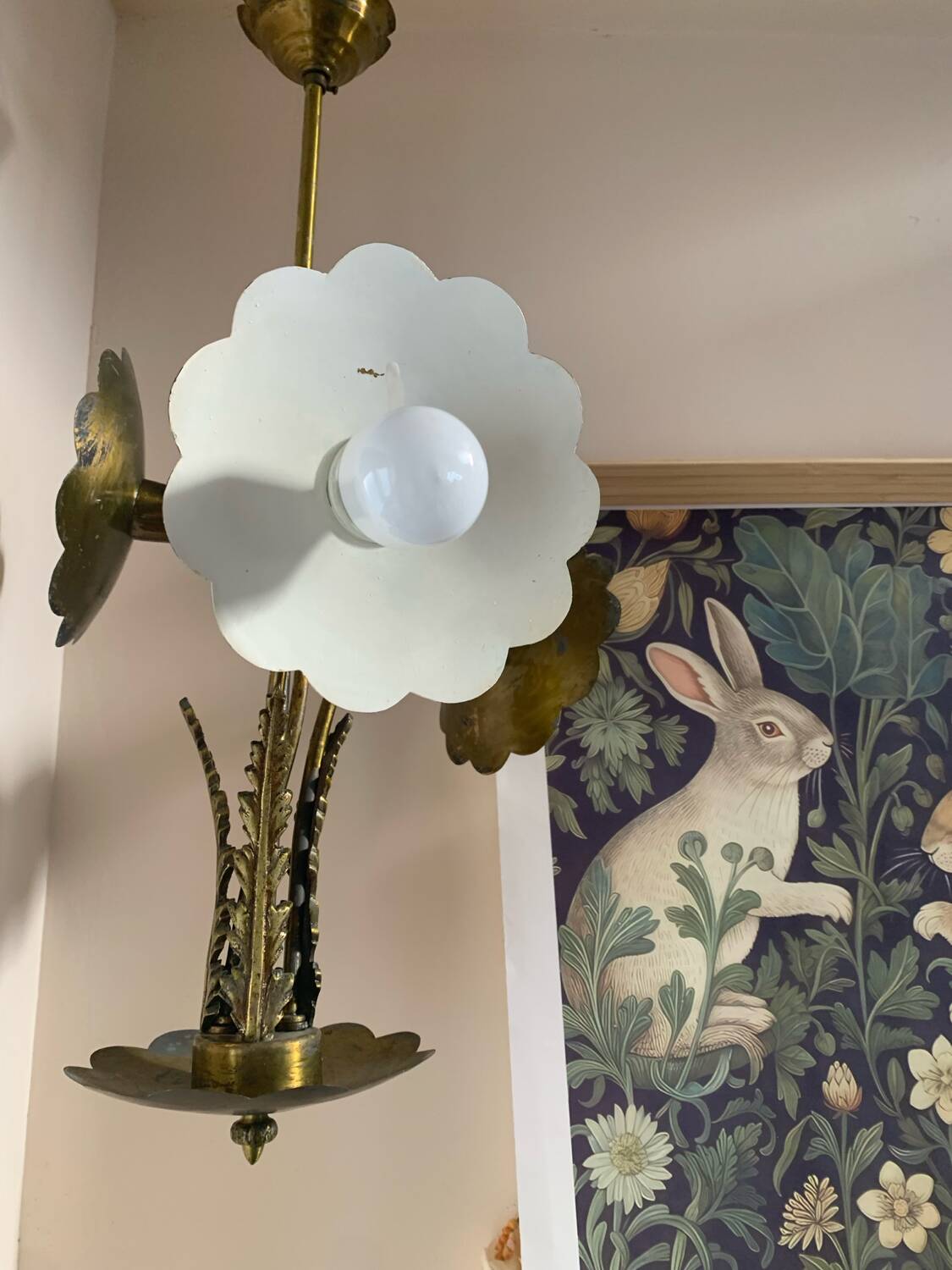 Vintage Art Nouveau pendant light