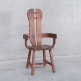 Set of Four Oak Mid-Century Dining Chairs