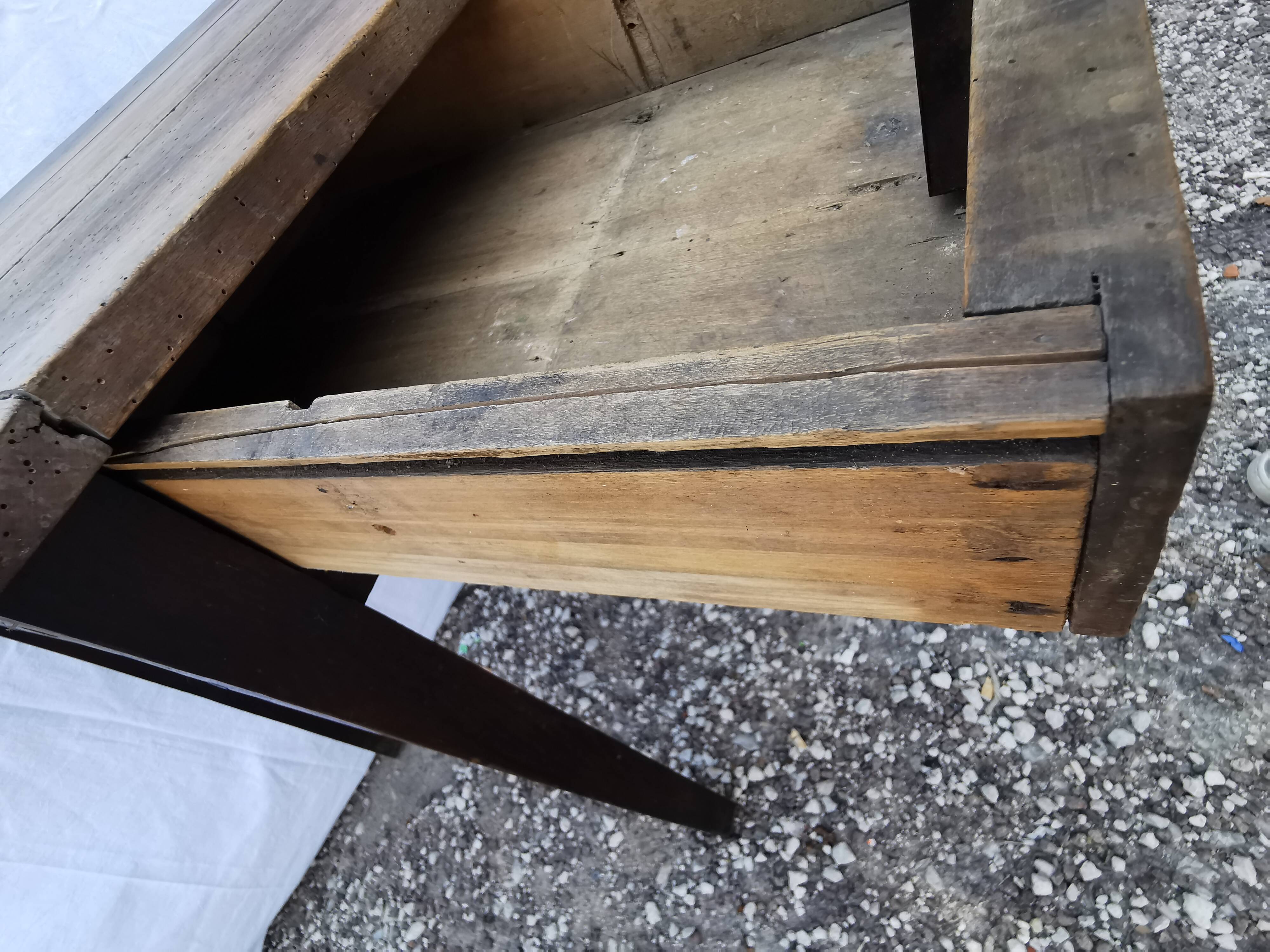 Old vintage wooden desk