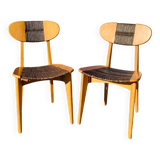 Pair of Roger Landault chairs for Sentou