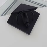 Pair of vintage Italian design metal wall lights from the 80s