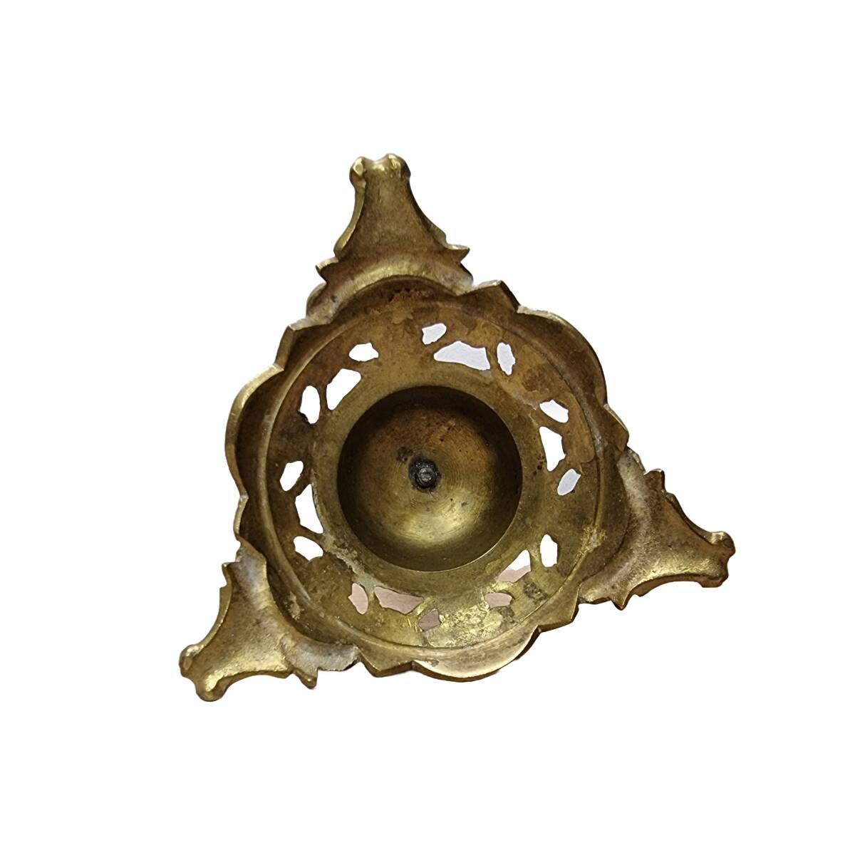 Old Brass Candlestick Dragon, early 1900s