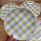 Vichy tile dessert plates
