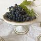 Antique fruit bowl, footed bowl in Limoges porcelain - Perrier Paris