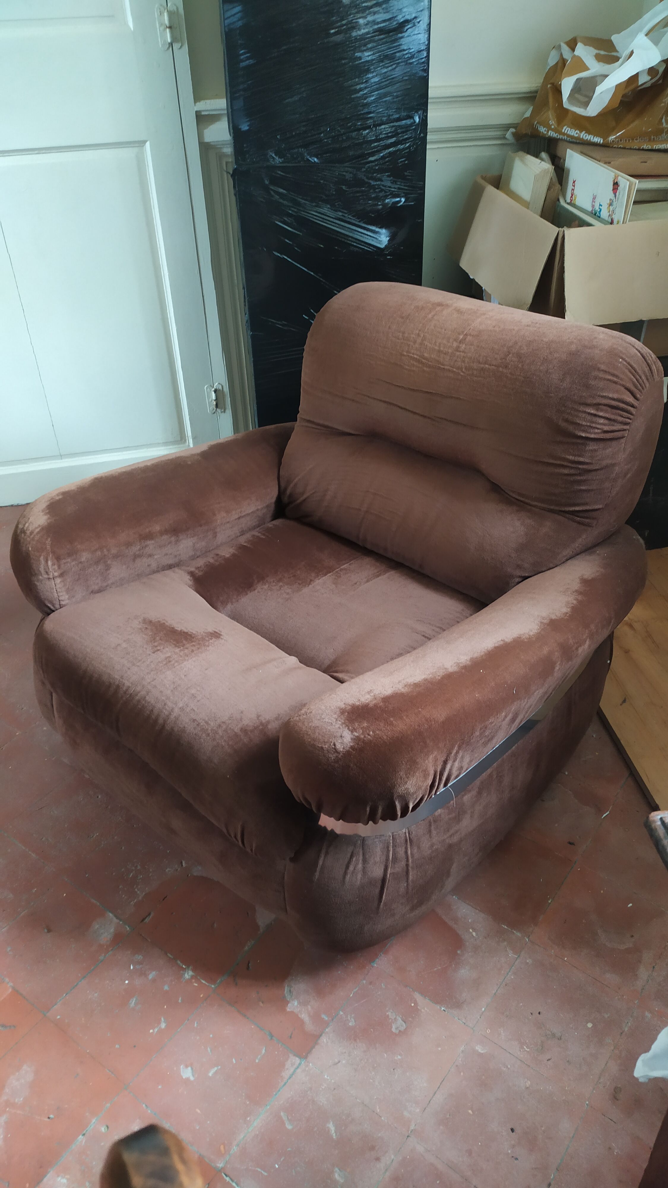 Canapé convertible et fauteuils 70s
