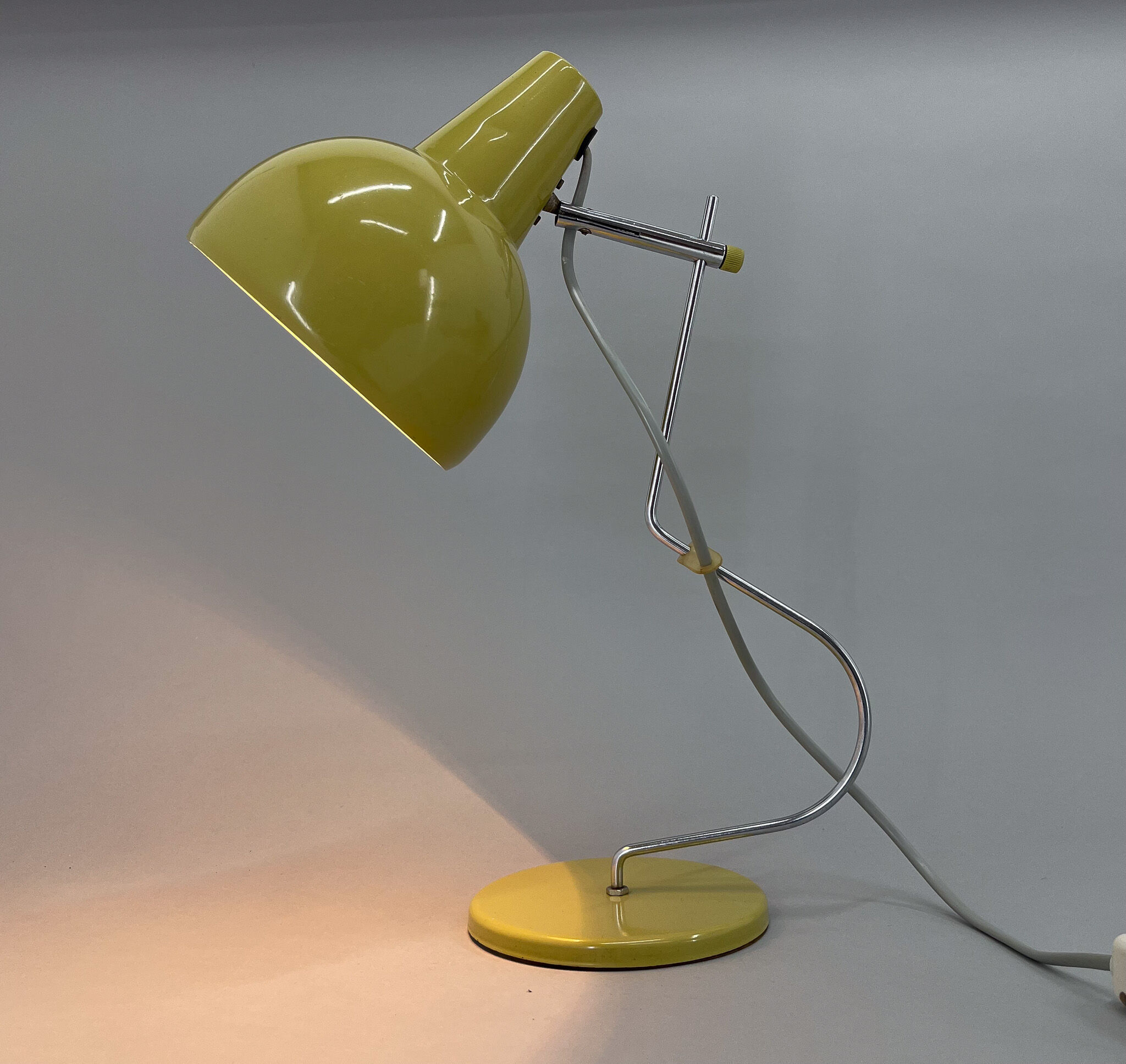 1960's Desk Lamp Designed by Josef Hůrka for Lidokov, Czechoslovakia