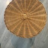 Travailleuse tripode en osier