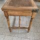 Table basse en bois et canage
