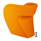 Orange Little Albert Armchair by Ron Arad for Moroso