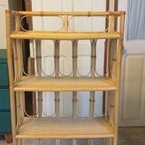 Rattan bookcase