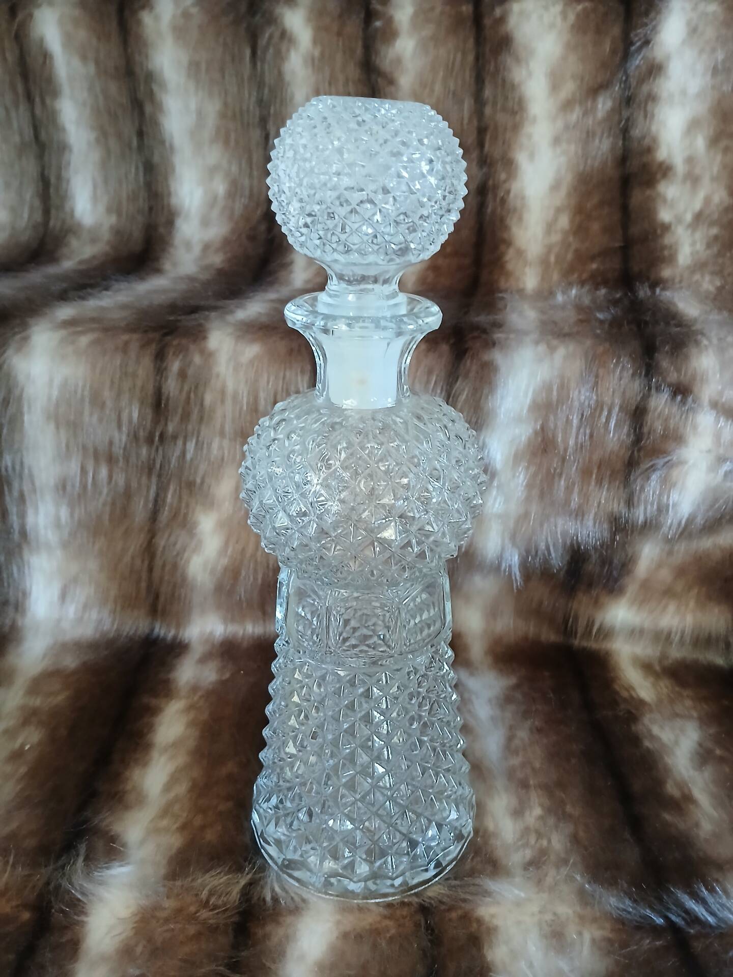 Vintage cut glass carafe