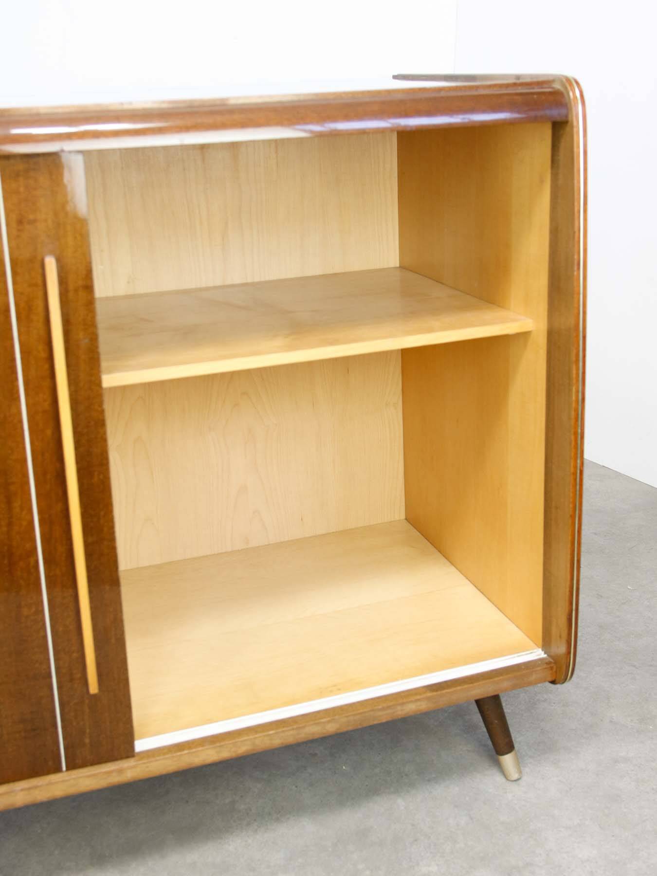 Mid-Century Modern Turntable & LP Sideboard, 1960s