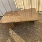 Table basse rose travertin