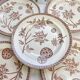 5 grandes assiettes anciennes en Terre de fer marron - Grand Dépôt Paris
