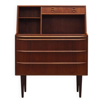 Teak secretary, Danish design, 1970s, production: Denmark