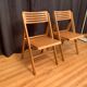 A pair of folding chairs, Netherlands, 1970s.