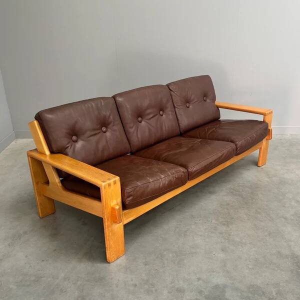 Vintage Asko Bonanza 3 seat sofa, Finland 1960s