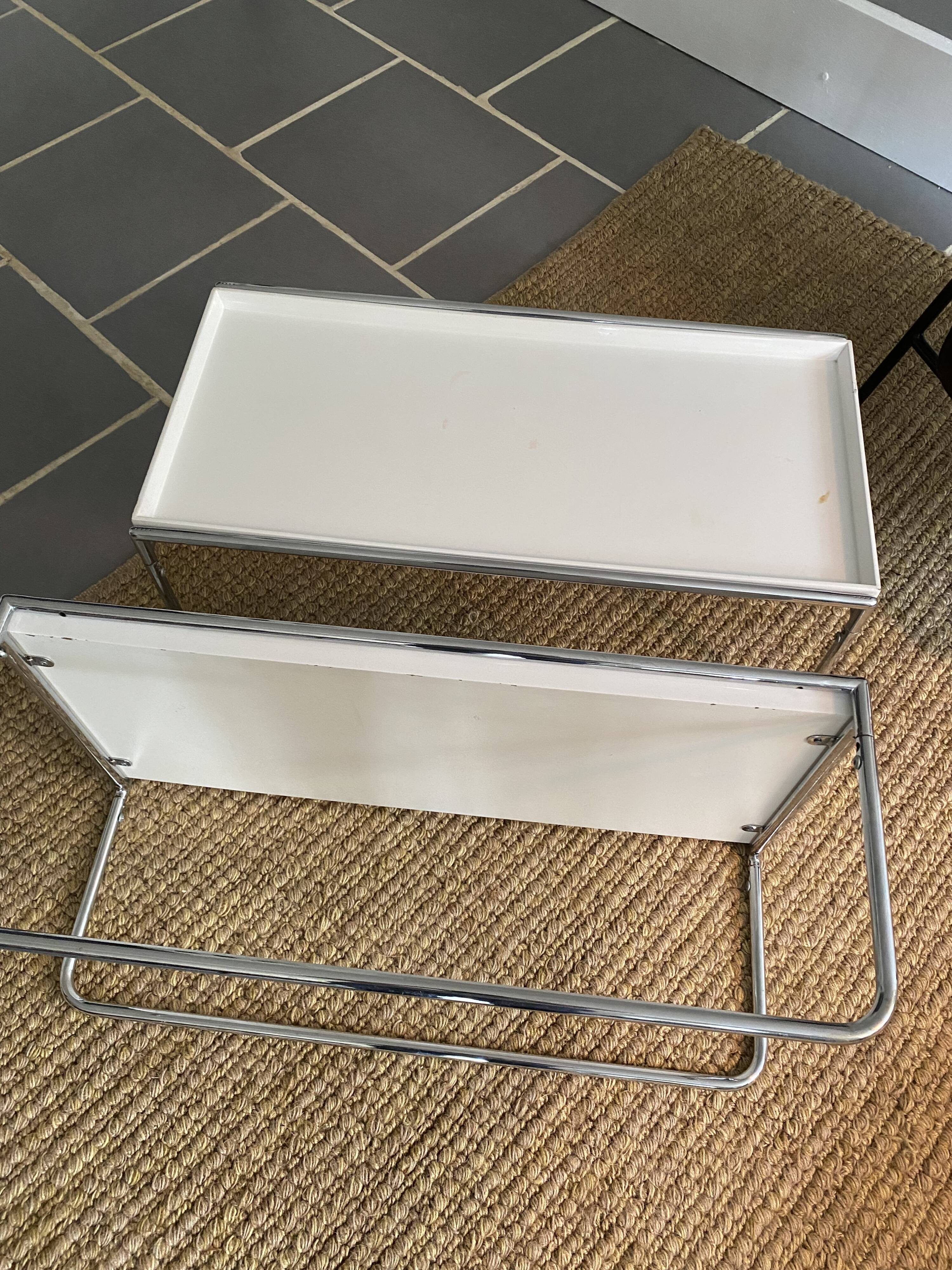 Paire de tables basses vintage trays Katell